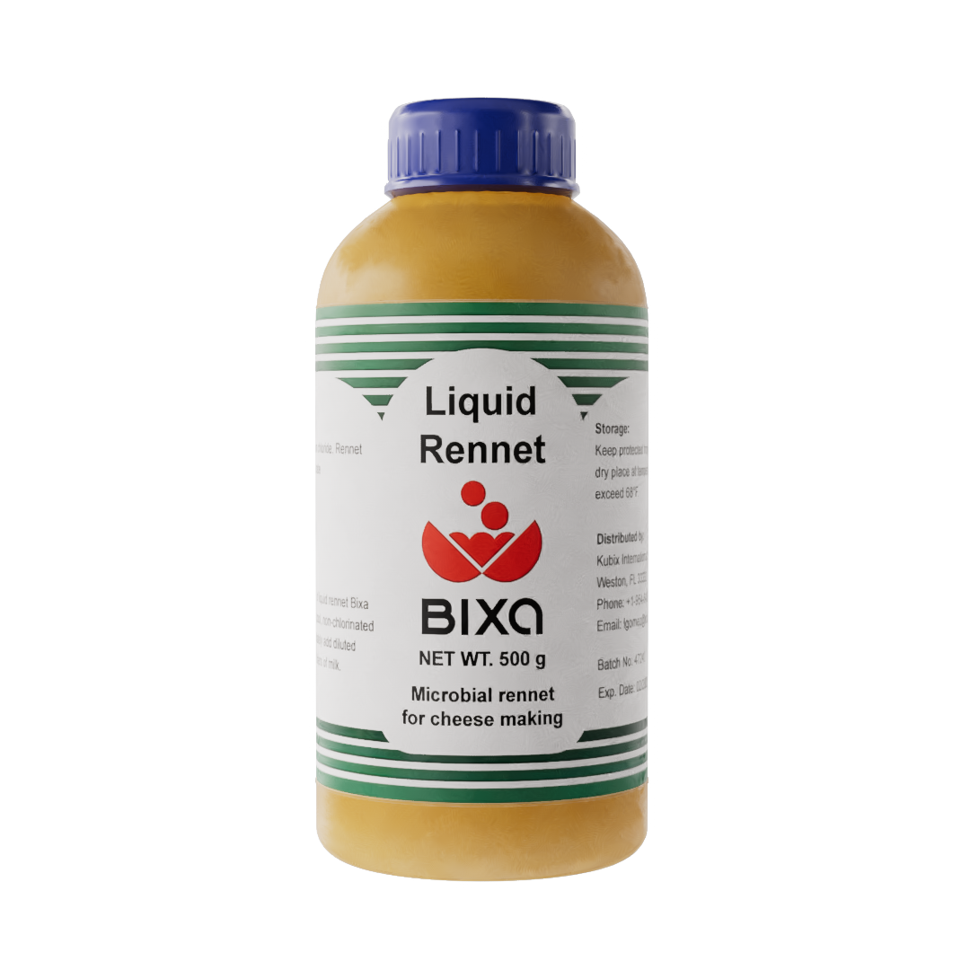 Bixa Liquid Microbial Rennet packaging